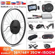 Load image into Gallery viewer, Electric Bike Conversion Kit 1500W Motor Wheel 48V 500W 1000W Ebike Kit Front/Rear Hub motor 350W 36V E Bike Motor 26 inch LCD3