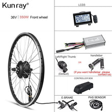 Load image into Gallery viewer, Electric Bike Conversion Kit 1500W Motor Wheel 48V 500W 1000W Ebike Kit Front/Rear Hub motor 350W 36V E Bike Motor 26 inch LCD3