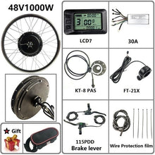 Load image into Gallery viewer, SOMEDAY Electric Bicycle Conversion Kit 48V 1000W/1500W Front BLDC Hub Motor 20/24/26/27.5/28/29 inch 700C Wheel For E-bike