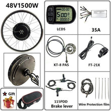 Load image into Gallery viewer, SOMEDAY Electric Bicycle Conversion Kit 48V 1000W/1500W Front BLDC Hub Motor 20/24/26/27.5/28/29 inch 700C Wheel For E-bike