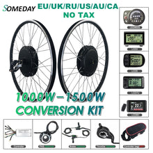 Load image into Gallery viewer, SOMEDAY Electric Bicycle Conversion Kit 48V 1000W/1500W Front BLDC Hub Motor 20/24/26/27.5/28/29 inch 700C Wheel For E-bike