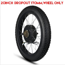 Load image into Gallery viewer, Kunray Electric Fat Bike Motor Wheel 72V 3000W Hub Motor Kit Ebike Conversion Kit Snow Bike Kit Non Gear Hub motor Wheel 55-70KM