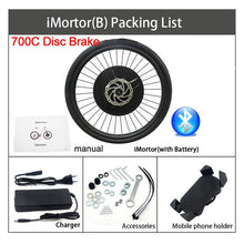Load image into Gallery viewer, Jueshuai iMotor 3.0 Ebike Conversion Kit 36V 350W Front Brushless Motor 24'' 26'' 700C 29'' Electric Bicycle Kit Bluetooth Ebike