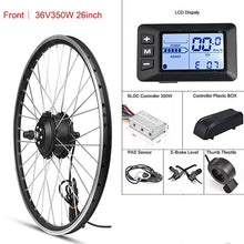 Load image into Gallery viewer, MXUS Electric Bike Conversion Kit Front Wheel Motor 350W E Bike Kit 48V 36V Rear Hub Motor 26" Bicycle BLDC Controller with LCD
