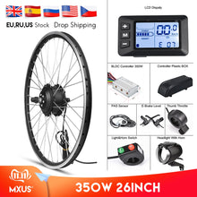 Load image into Gallery viewer, MXUS Electric Bike Conversion Kit Front Wheel Motor 350W E Bike Kit 48V 36V Rear Hub Motor 26" Bicycle BLDC Controller with LCD
