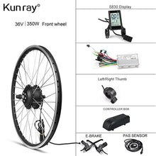 Load image into Gallery viewer, Electric Bike Conversion Kit 1500W Motor Wheel 48V 500W 1000W Ebike Kit Front/Rear Hub motor 350W 36V E Bike Motor 26 inch LCD3
