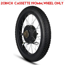 Load image into Gallery viewer, Kunray Electric Fat Bike Motor Wheel 72V 3000W Hub Motor Kit Ebike Conversion Kit Snow Bike Kit Non Gear Hub motor Wheel 55-70KM
