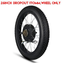 Load image into Gallery viewer, Kunray Electric Fat Bike Motor Wheel 72V 3000W Hub Motor Kit Ebike Conversion Kit Snow Bike Kit Non Gear Hub motor Wheel 55-70KM
