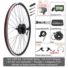 Load image into Gallery viewer, 2020 eBike Conversion Kit 48V 1500W 1000W 750W 36V 500W Front Rear e-bike e Bike Wheel Hub Motor Electric Bicycle Conversion Kit
