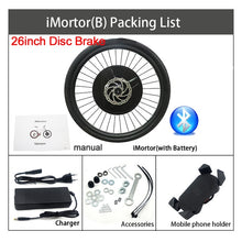 Load image into Gallery viewer, Jueshuai iMotor 3.0 Ebike Conversion Kit 36V 350W Front Brushless Motor 24'' 26'' 700C 29'' Electric Bicycle Kit Bluetooth Ebike
