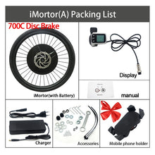 Load image into Gallery viewer, Jueshuai iMotor 3.0 Ebike Conversion Kit 36V 350W Front Brushless Motor 24'' 26'' 700C 29'' Electric Bicycle Kit Bluetooth Ebike
